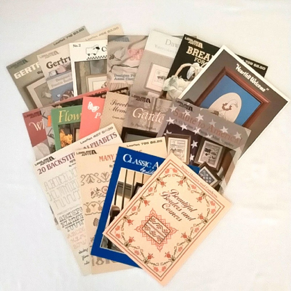 Cross Stitch Pattern Book Lot